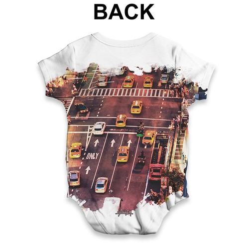8th Avenue NYC New York Baby Unisex Funny ALL-OVER PRINT Baby Grow Bodysuit