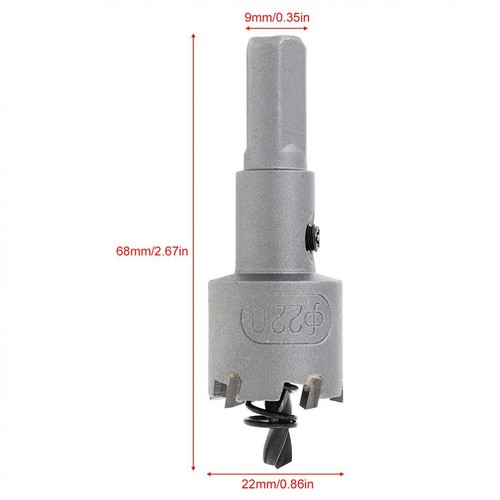 22MM Hole Saw Tooth Kit HSS Steel Drill Bit Set Cutter Tool for Metal Alloy Wood