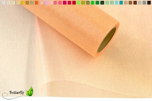 9m Schimmer Organza 36cm SNOW Tischläufer Tisch Deko Stoff Tischband Hochzeit