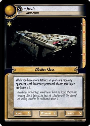 Star Trek CCG 2E Captain/'s Log Jovis Museum 10U118