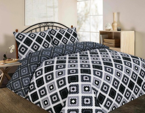 Modern Duvet Cover With Pillow Case Poly Cotton Quilt Cover Bedding Set All Size