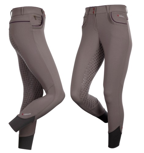 Il mio Lemieux impegnarsi Xgrip Ladies Dressage Stretch Pantaloni Grigio//Blu //// Bianco 6-16