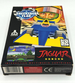 Checkered Flag Atari Jaguar CIB Complete In Box Minty Tested Working Ships FAST!