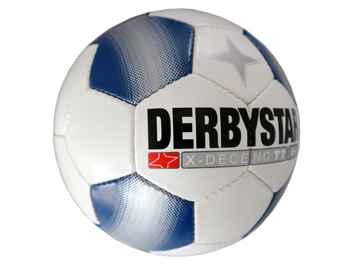 Derbystar X-Deceno TT Fußball Gr.5 Training-Fussball Ball weiß blau Teamsport