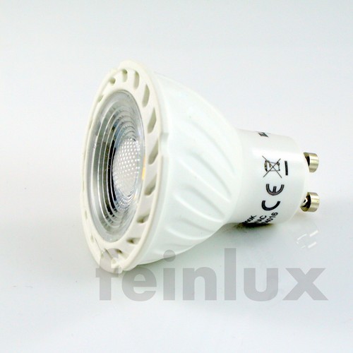 5er Set IP44 Alu Badleuchte Einbaustrahler 5W LED GU10 rund Silber Matt 230V