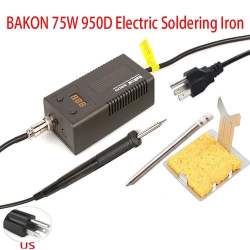 BAKON 950D 75W Mini Digital Elektrischer Lötkolben Tragbarer Bügeleisen T13 Kopf