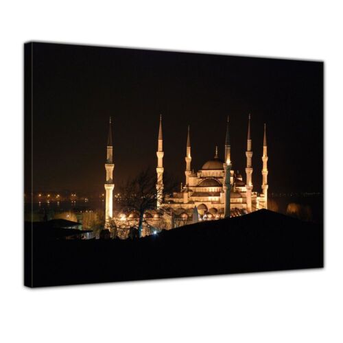 Moschee bei Nacht Leinwandbild