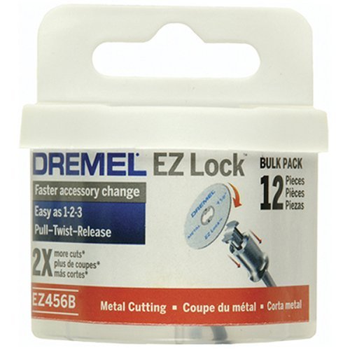 Dremel EZ456B 1 1//2/" EZ Lock Rotary Tool Metal Cut Off Wheels 12 blades
