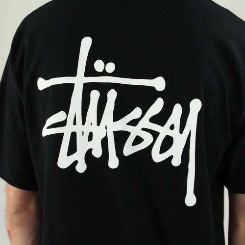 M Stussy Basic T-shirt TEE NEUF en noir//blanc en taille S L XL