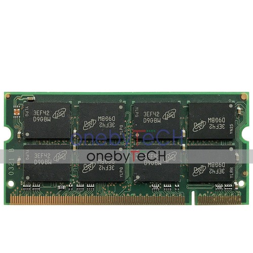 2X1GB Micron 2GB KIT PC3200S DDR 400 200 PIN CL3 Memory For DELL Inspiron 9100