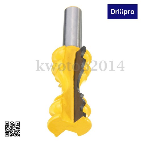 Drillpro Large Elaborate Chair Rail Molding Router Bit 1//2/" Shank Woodworking