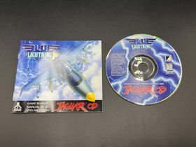 Blue Lightning Atari Jaguar CD CIB Complete W/ Overlay Authentic