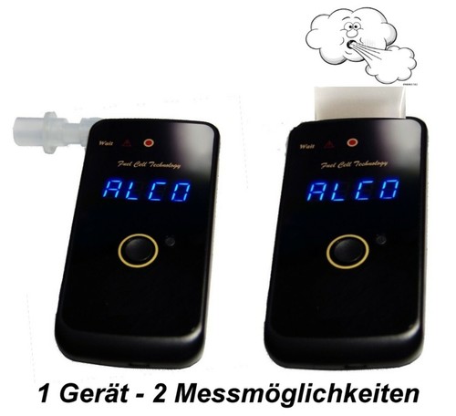 Alkoholtester Promilletester Bis 4‰ Akku aufladbar 99/% Polizeigenau ± 0,05‰