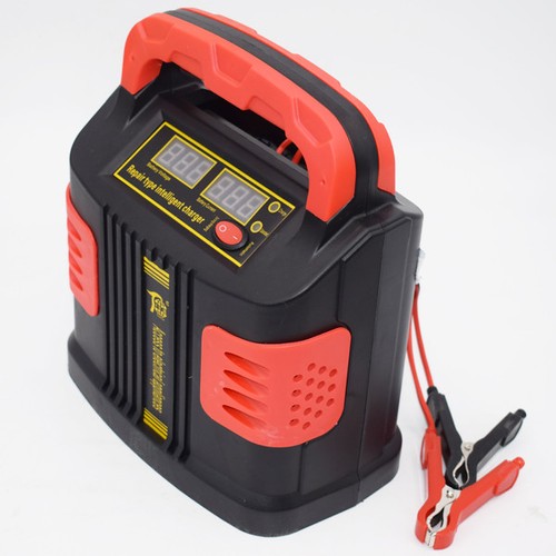 350W 14A Auto Plus Adjust LCD Battery Charger 12V-24V Jump Starter Booster Great