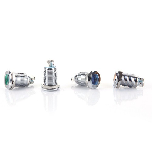 12mm 6//12//24//220V LED Indicator Light Lamp Bulb Pilot Dash Panel Car Truck Boat