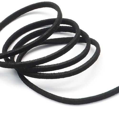 90m//Roll Faux Suede Cord Faux Suede Lace For Craft Jewelry Beading Making Black