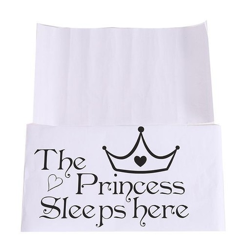 The Princess sleeps here Wall Say Quote Word Letters Sticker Home Decorator BM