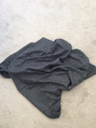 Cashmere Sciarpa//Avvolgere Con Grigio Scuro con nessun motivo dall/'India molto morbido