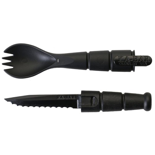 Ka-Bar Tactique fourchette Outil Noir cuillere fourchette couteau