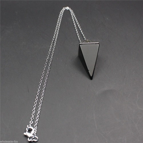 Natural Quartz Crystal Healing Chakra Gemstone Pendant Chain Reiki Necklace A+