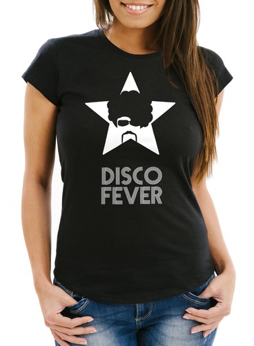T-shirt Femmes rétro disco Fête Fever slim fit moonworks ®