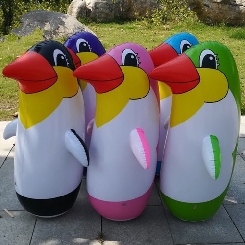 3pcs Inflatable Punching Bag Lifelike Tumbler Toy for Children