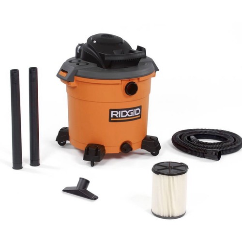 Hose and Accessories 5.0-Peak HP Wet//Dry Shop Vacuum with Filter RIDGID 16 Gal