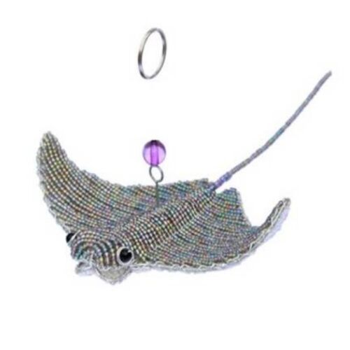 BEADWORX ~ WANDBEHANG KUH NASE BABY RAY ~ OZEAN MEERESLEBEN AUFGEREIHT TIERE