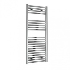 Chrome Heated Towel Rail Radiator Designer Modern Bathroom Straight 1200x500mm
