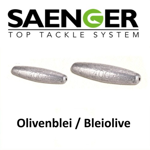 Bleiolive Durchlaufblei Sänger Specitec OLIVENBLEI 4 Stück 10gr.