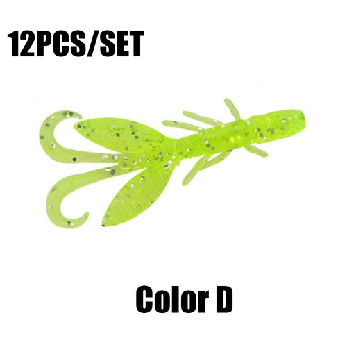 Sea Fishing Prawn Lure Hook Worm Silicone Shrimp Fake Bait Shrimp Soft Baits