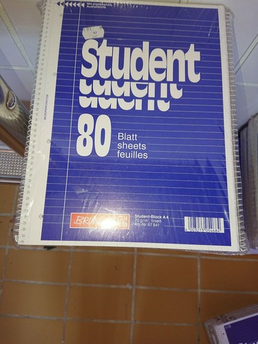 Brunnen 10 x Student College Spiralblock A4 liniert linker Rand durchgehend 80 B