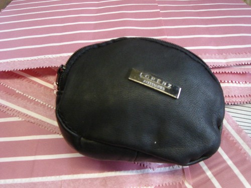 SOFT LEATHER COIN PURSE TWIN ZIP SCRUNCHY NAPPA NEW