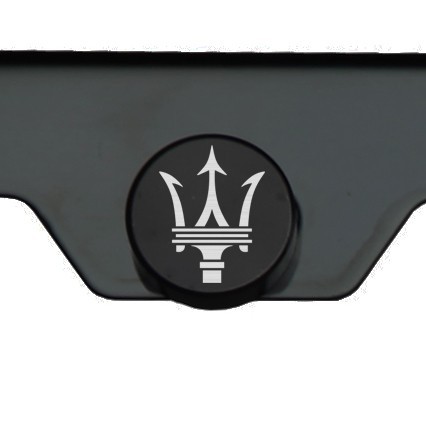 Black Chrome Maserati Titanium Gun Metal Laser Engraved T304 License Plate Frame