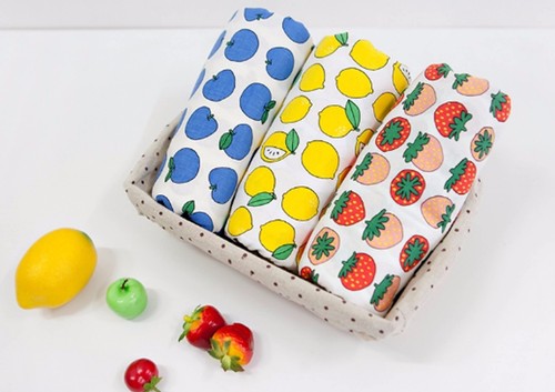 Fruit 100/% tissu de coton par Yard nourriture fruits pommes poires fraises JC4//54 @