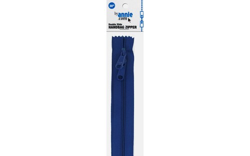 BY ANNIE ZIP30-215 HANDBAG ZIPPER 30 DBL SLIDE BLASTOFFBLUE