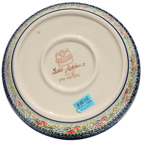 Polish Pottery Dish Pie Plate 10/" from Zaklady Boleslawiec Polish gu879//296ar