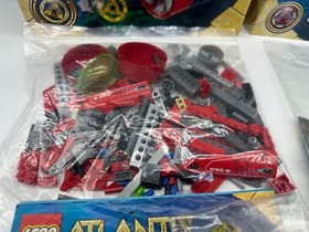 LEGO Atlantis: Lot 2 Set 8058 - 8060, 100% Set-Minifig-Instruction-BOX 2010