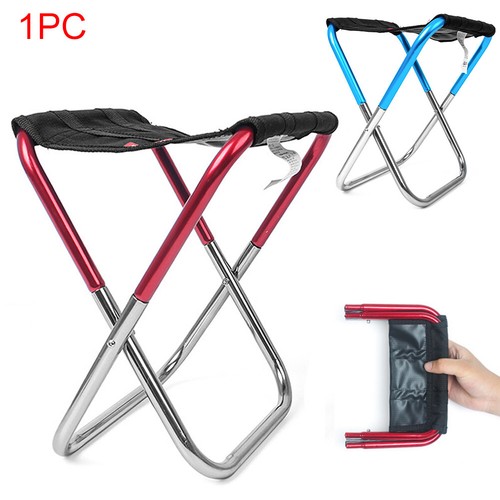 Stool Durable Small Folding Quick Rest Chair Seat Portable Aluminum Alloy Mini
