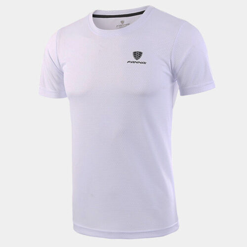 Mens Gym Outdoor Sports Running T-Shirt Quick Dry Fitness Workout Tops Shirt Tee