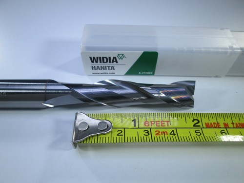 HANITA CARBIDE END MILL 1//2/" X 2/" X 4-1//2/" LONG LENGTH 2 FLUTE MILLING TOOL BIT