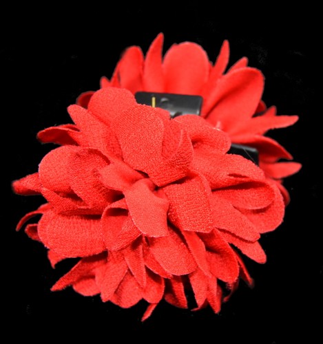 XL pelo cáncer pelo paréntesis perchero pelo flor pelo floración de tela 8 cm