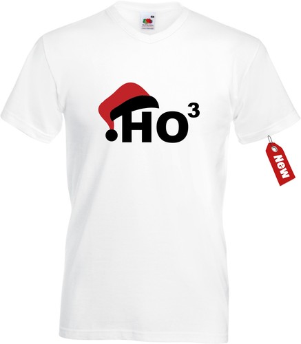 T-Shirt FUN Weihnachten Merry Christmas xmas mit Mütze HOHOHO = HO3 TOP