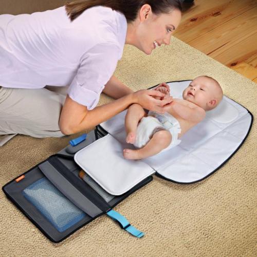 Munchkin Baby Changing Mat Nappy Changer Cleaning Portable Travel Go Pad