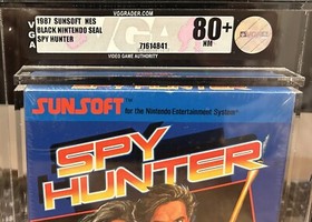 NINTENDO NES - SPY HUNTER Game CIB New FACTORY SEALED Graded 80+/NM VGA