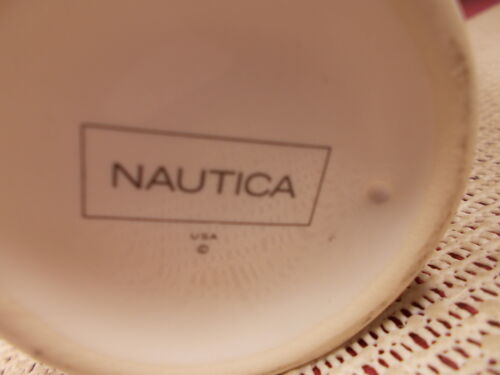 Nautica Dinnerware Arctic White Pattern Mug 4 3/8" 