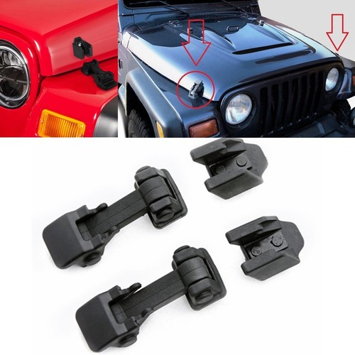 BRACKETS FOR 1997-2006 JEEP WRANGLER TJ PARTS HOOD HOLD DOWN CATCH LOCK LATCH