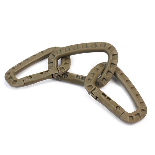 5 Stk // Menge Outdoor Camping Wandern Kunststoff Karabiner D-Ring Schlüsse