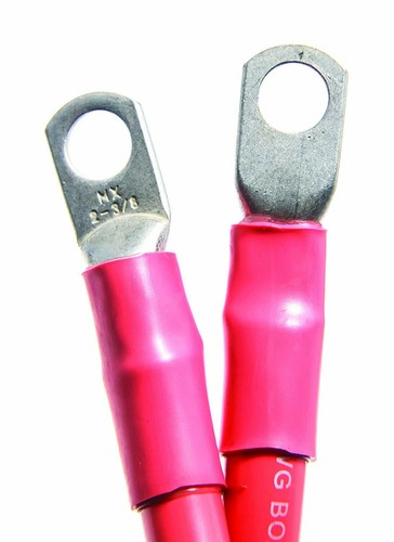 Camco 47483 Red 3//8/" Stud 12/" Long 2-Gauge Marine Battery Cable and Tinned Lug