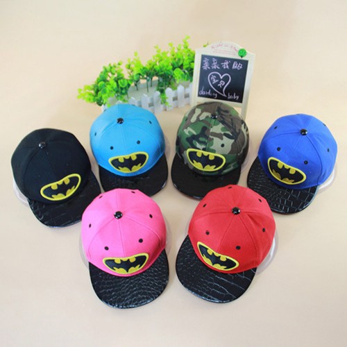 Toddler Boy Girl SnapBack Batman Baseball Cap Kids Adjustable Sports Peaked Hat
